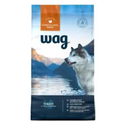 Amazon Brand - Wag Dry Dog Food Grain-Free Turkey & Lentil Recipe, High Protein (24 lb bag)