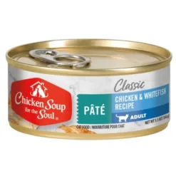 Chicken Soup for the Soul Classic Cat - Chicken & Whitefish Pate Recipe Pate (24 x 5.5oz Case)